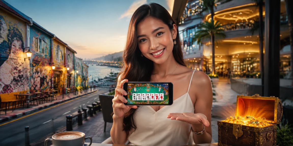 Pemain Penang bermain rummy dalam talian dengan gaya Melayu tradisional